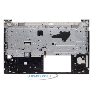 HP ProBook 450 G10 UK Layout Laptop Replacement Palmrest with Backlit Keyboard Silver Dual USB-C Ports