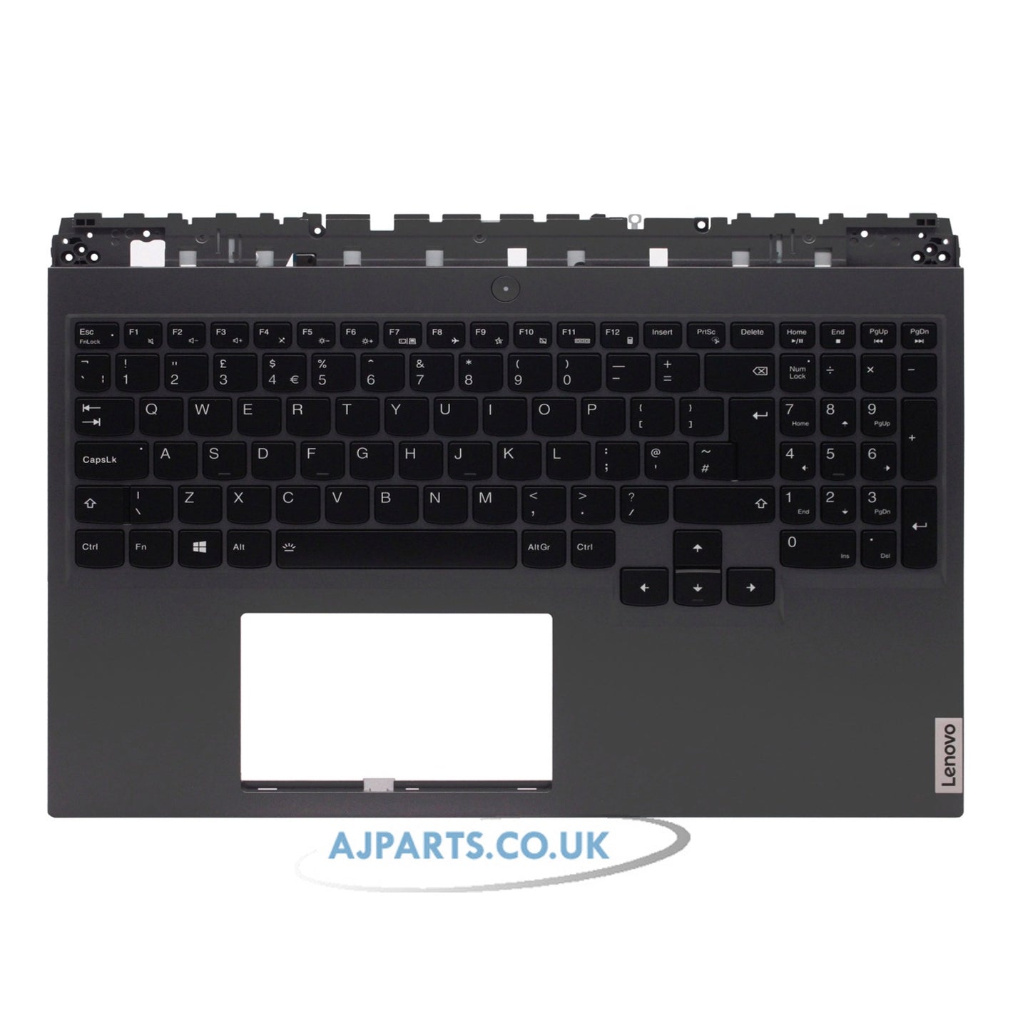 Lenovo Legion 5 Pro 15ARH7 UK Layout Backlit Replacement Laptop Palmrest Keyboard Black