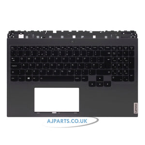 Lenovo Legion 5 Pro 15ARH7 UK Layout Backlit Replacement Laptop Palmrest Keyboard Black