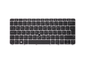 HP Elitebook 820 G3 Backlit UK Layout Compatible Laptop Keyboard with Pointing Stick