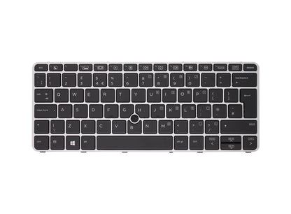 HP Elitebook 820 G3 Backlit UK Layout Compatible Laptop Keyboard with Pointing Stick