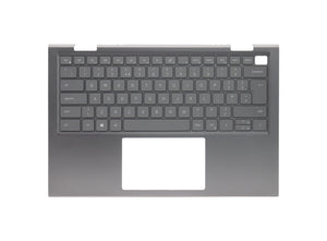 Dell Inspiron 14 5410 2-in-1 Backlit UK Layout Replacement Laptop Palmrest with Keyboard Silver