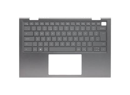 Dell Inspiron 14 5410 2-in-1 Backlit UK Layout Replacement Laptop Palmrest with Keyboard Silver