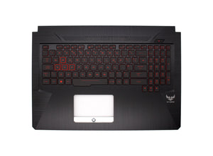 Asus TUF Gaming FX705D 17.3" UK Layout Red Backlit 4-Pin Replacement Laptop Palmrest Keyboard