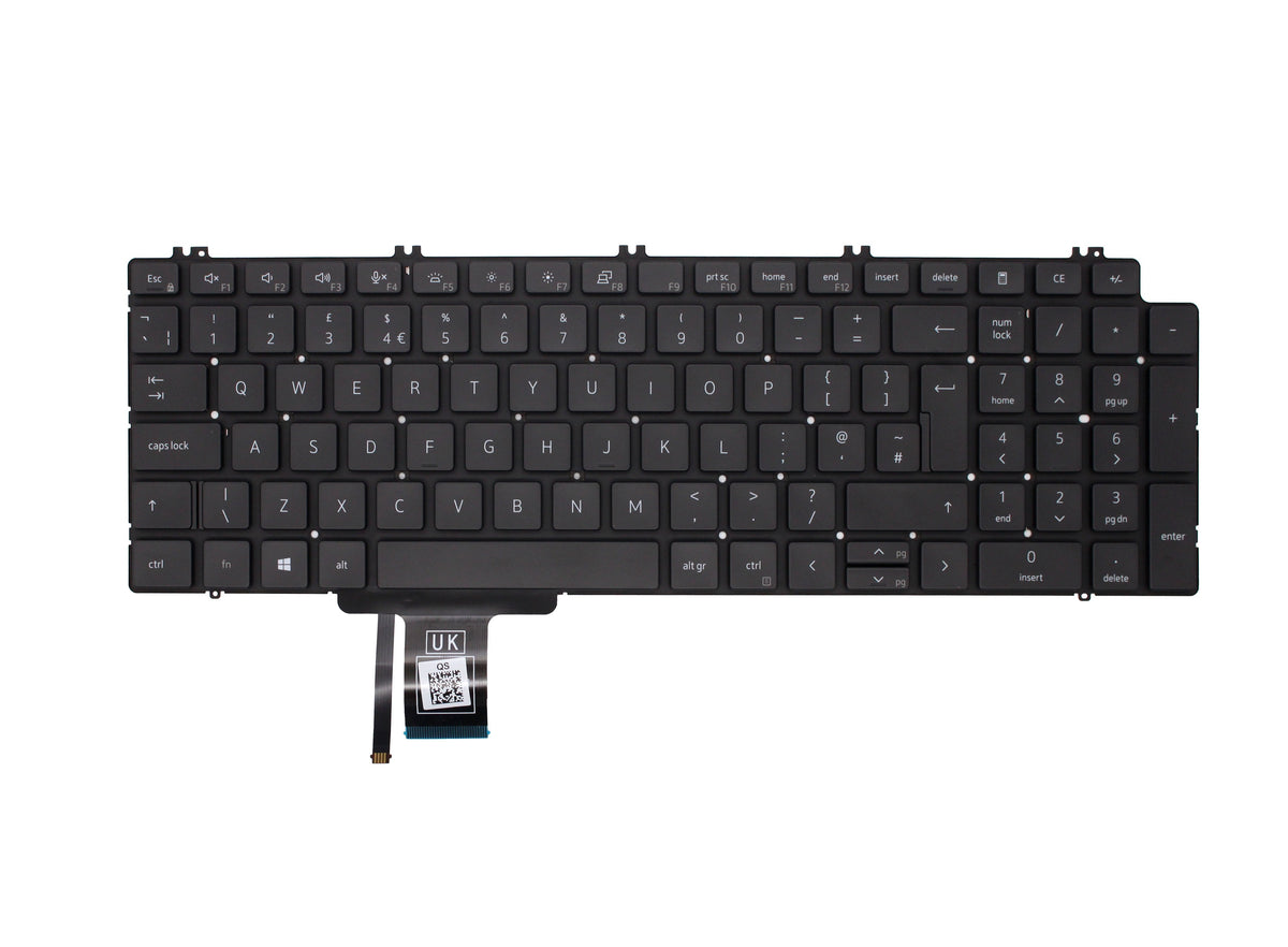 Dell Precision 7750 Backlit UK Layout Replacement Laptop Keyboard