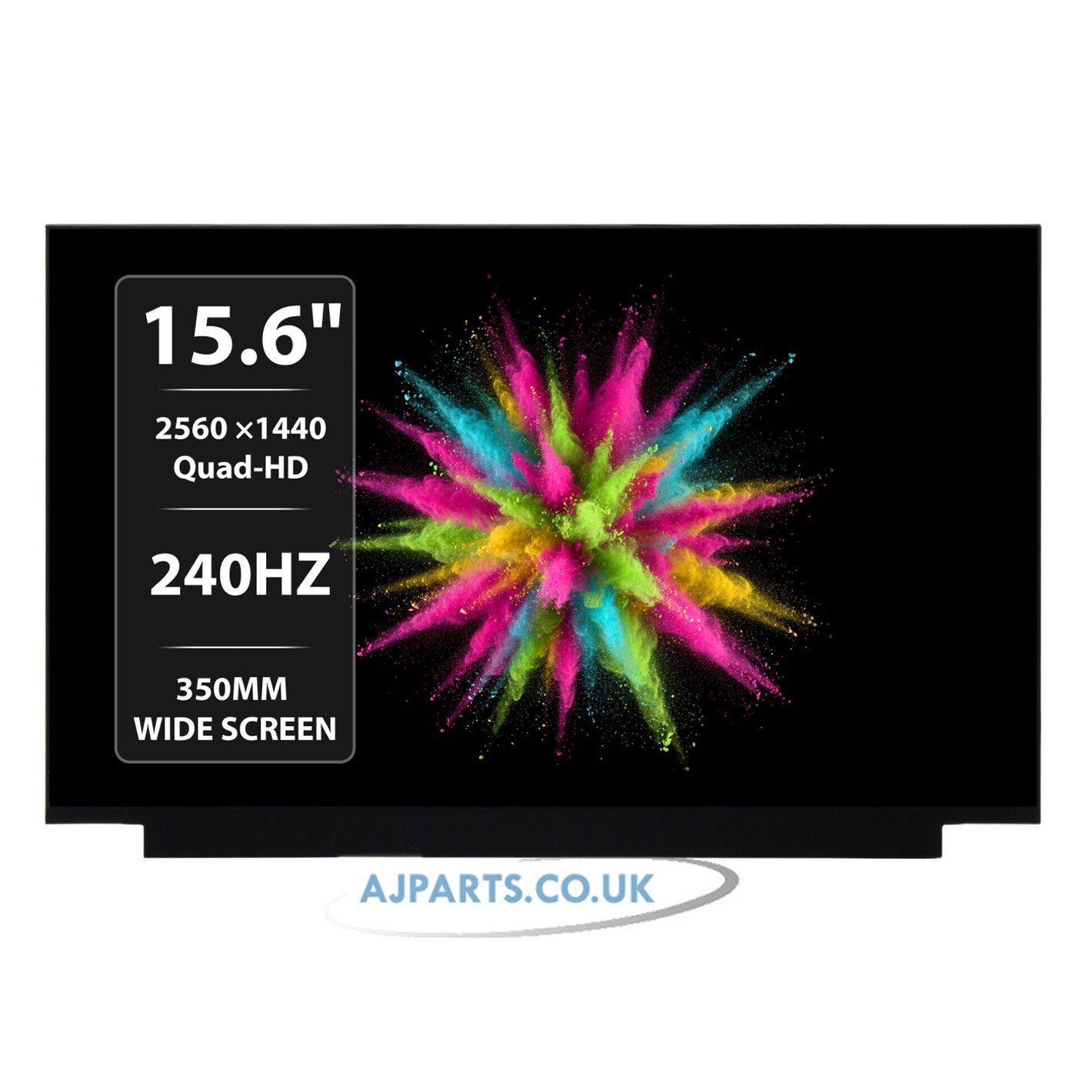 LQ156T1JW03 15.6" 2560x1440 QHD 240Hz Non-Touch 40Pin Laptop Replacement Screen