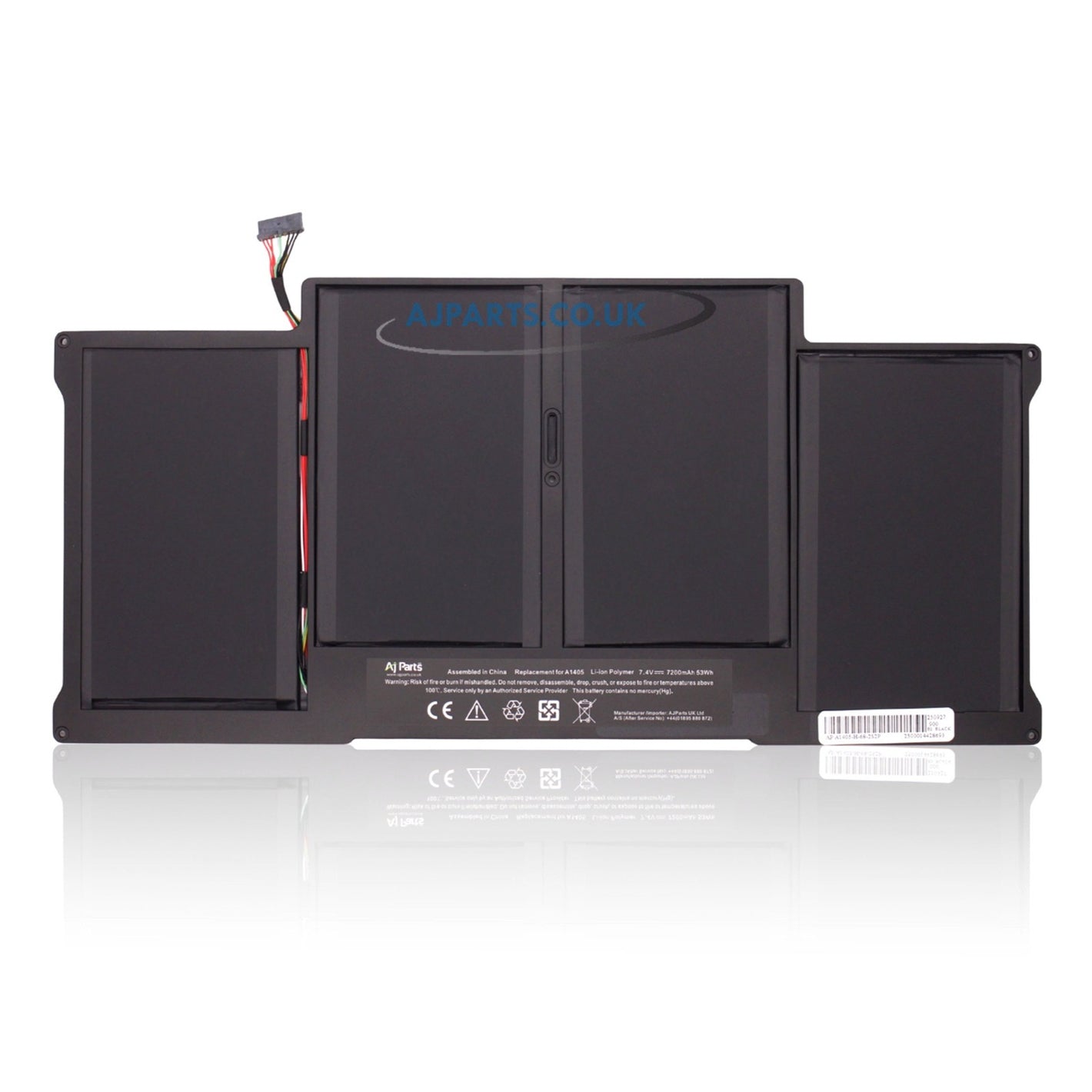 Apple A1405 / A1405-H-68-2S2P 4-Cell 7.4V 7200mAh Replacement AJP Laptop Battery