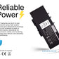 Dell GJKNX GJKNX-H-37-2S2P 4-Cell 7.6V 62Wh 8200mAh Black Replacement AJP Laptop Battery