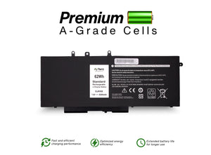 Dell GJKNX GJKNX-H-37-2S2P 4-Cell 7.6V 62Wh 8200mAh Black Replacement AJP Laptop Battery