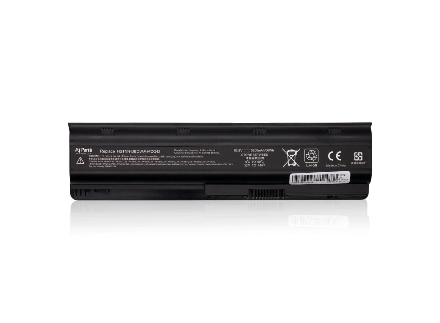 HP Pavilion dm4-1015TX 10.8V 5200mAh/56Wh 6-Cell Replacement AJP Laptop Battery