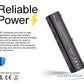 HP G60-549DX 10.8V 5200mAh 6-Cell Replacement AJP Laptop Battery