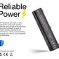HP DV4 DV4-4-3S2P 10.8V 5200mAh 6-Cell Replacement AJP Laptop Battery