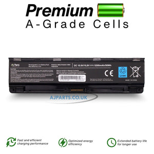 Toshiba Satellite Pro L850-1MH 10.8V 6-Cell 5200mAh Replacement AJP Laptop Battery Black