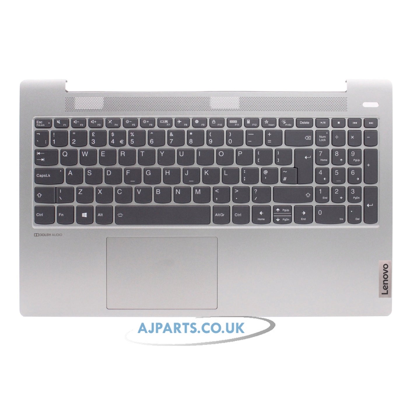 Lenovo Ideapad 5 15ARE05 Palmrest UK Layout Replacement Laptop Keyboard with Touchpad & Backlit Silver