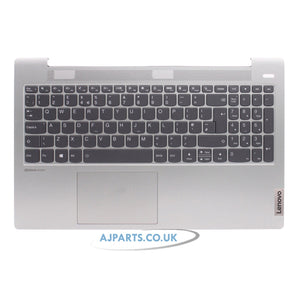 Lenovo Ideapad 5 15ARE05 Palmrest UK Layout Replacement Laptop Keyboard with Touchpad & Backlit Silver