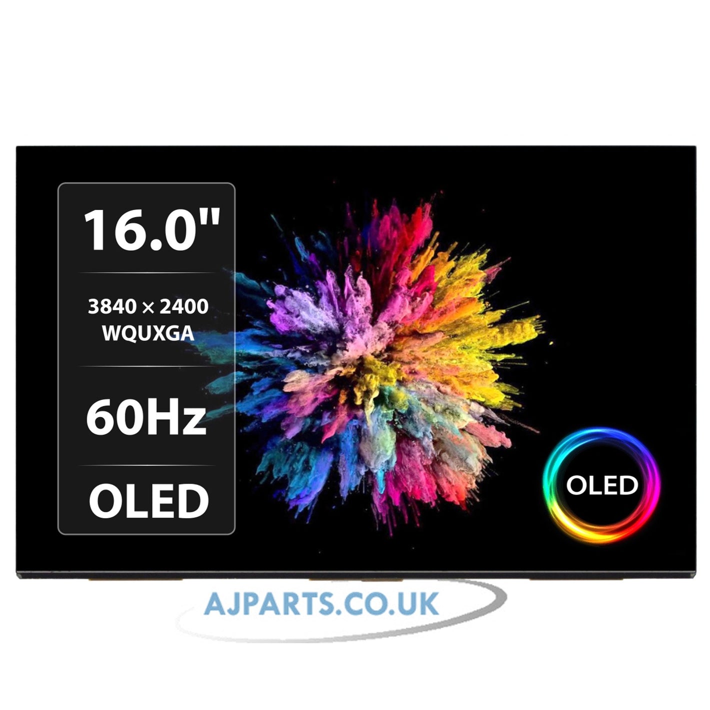 Samsung ATNA60YV05 16.0" 3840 x 2400 WQUXGA IPS 40Pin 60Hz Replacement Laptop OLED Screen