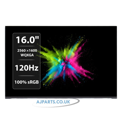 BOE NE160QDM-N41 16.0" 2560x1600 WQXGA 100% sRGB 120Hz 40pins LED LCD Laptop Compatible Screen