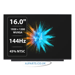 CSOT MNG007QX2-2 16.0" LED LCD WUXGA 1920 x 1200 45% NTSC 144Hz Laptop Compatible Screen