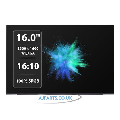 BOE NE160QDM-NZH 16.0" LED LCD WQXGA 2560x1600 40Pin 100% sRGB Non-Touch Laptop Replacement Screen