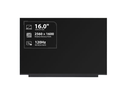 BOE NV160QDM-N40 16.0" IPS WQXGA 2560 x 1600 120Hz Replacement Laptop LCD Screen