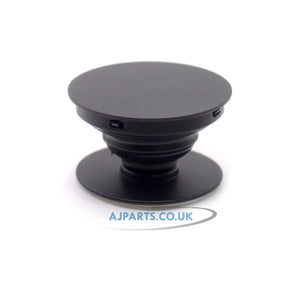Black Phone Grip with Expanding Kickstand – Collapsible Holder, Universal Fit for Smartphones & Tablets