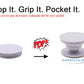 Collapsible White Phone Holder with Expanding Kickstand – Universal Grip for Smartphones & Tablets
