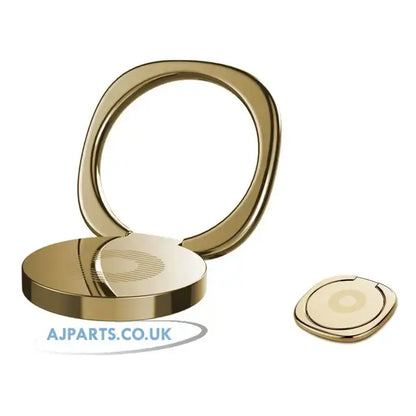 Phone Ring Holder & Finger Grip Stand Ultra-Thin 3mm 360° Rotating Anti-Drop Grip (Gold)