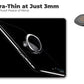 SecureGrip Ultra-Slim 360° Rotating Phone Ring Holder Anti-Drop Finger Grip & Kickstand for All Smartphones (Grey)