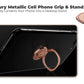 360° Rotating Phone Ring Holder Ultra-Thin Finger Grip & Stand Mount for Mobile Phones (Pink)