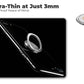 Ultra-Thin 3mm Finger Grip Ring Holder 360° Rotating Stand for Mobile Phones (Silver)