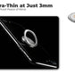 Ultra-Thin 3mm Finger Grip Ring Holder 360° Rotating Stand for Mobile Phones (Silver)