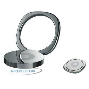 Ultra-Thin 3mm Finger Grip Ring Holder 360° Rotating Stand for Mobile Phones (Silver)