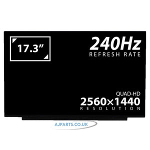 MSI Stealth 17 Studio A13V-022 17.3" QHD IPS LED LCD 240Hz Laptop Replacement Screen