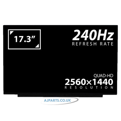 NE173QHM-NZ2 17.3" QHD IPS LED LCD 240Hz Laptop Replacement Screen