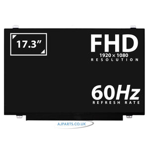 Acer KL.17308.003 17.3" FHD Matte Slim 30Pin (Bottom Left) Laptop Replacement Screen