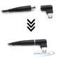 Extension Plug 7.4MM x 5.0MM Female To MSI USB Tip Male for Laptop Adapter