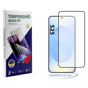 Samsung Galaxy S25 Tempered Glass Screen Protector – Easy Alignment, Bubble-Free, Anti-Fingerprint & Anti-Scratch