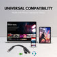 2-in-1 USB-C to 3.5mm Audio & USB-C Charging Adapter Black Cable for Phones, Laptops & Tablets