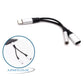 2-in-1 USB-C to 3.5mm Audio & USB-C Charging Adapter Silver Cable for Phones, Laptops & Tablets