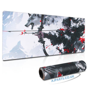 Gaming Mouse Pad Large (800 x 300 x 3 MM) – Archer & Wolf Design, Anti-Fray, Non-Slip Base