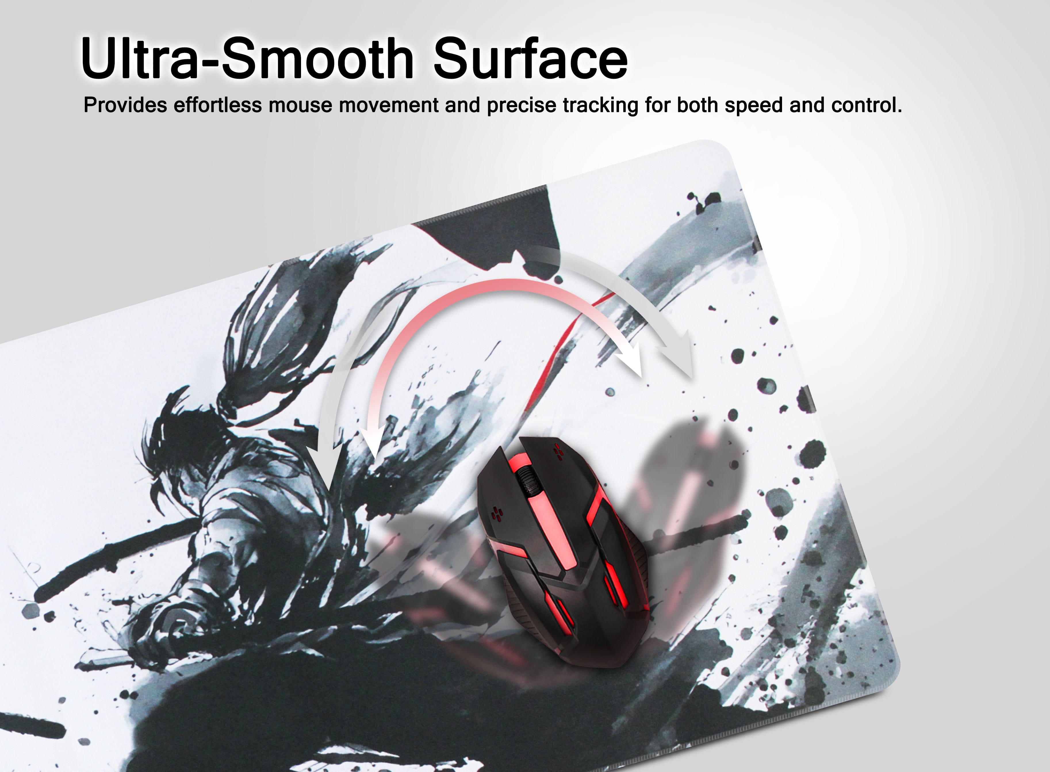 Extended Large Gaming Mouse & Desk Mat 800X300X3mm €“ Samurai Duel Des