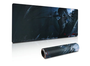 Dark Warrior Extended Gaming Desk Mat 800×300×3 mm – Non-Slip Rubber, Stitched Edges