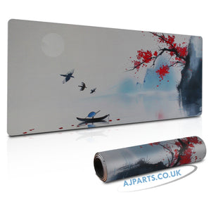 Scenic Landscape Gaming Mouse Pad 800x300x3mm – Extended Desk Mat with Stitched Edges