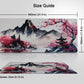 Large Gaming Mouse Pad – Scenic Mountain Cherry Blossom Design with Non-Slip Rubber Base