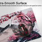 Large Gaming Mouse Pad – Scenic Mountain Cherry Blossom Design with Non-Slip Rubber Base