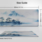 XL Gaming Mouse Pad Desk Mat – Chinese Mountain & River Landscape Print with Stitched Edges