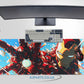 Superhero Armor-Inspired Gaming Mouse Pad Large 800x300mm Desk Mat with Non-Slip Rubber Base