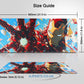 Superhero Armor-Inspired Gaming Mouse Pad Large 800x300mm Desk Mat with Non-Slip Rubber Base
