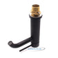 Matte Black Basin Mixer Tap – Deck Mounted Solid Brass Bathroom Sink Faucet with Hot & Cold Control