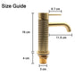Gold Brass Basin Mixer Tap – Single Handle Bathroom Sink Faucet Hot & Cold Water
